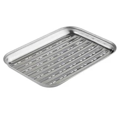 Grillschale Edelstahl 35 x 24,5 x 2,5 cm