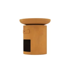 Grillsäule 'Sioux' Stahl rostoptik 80 x 88 x 80 cm