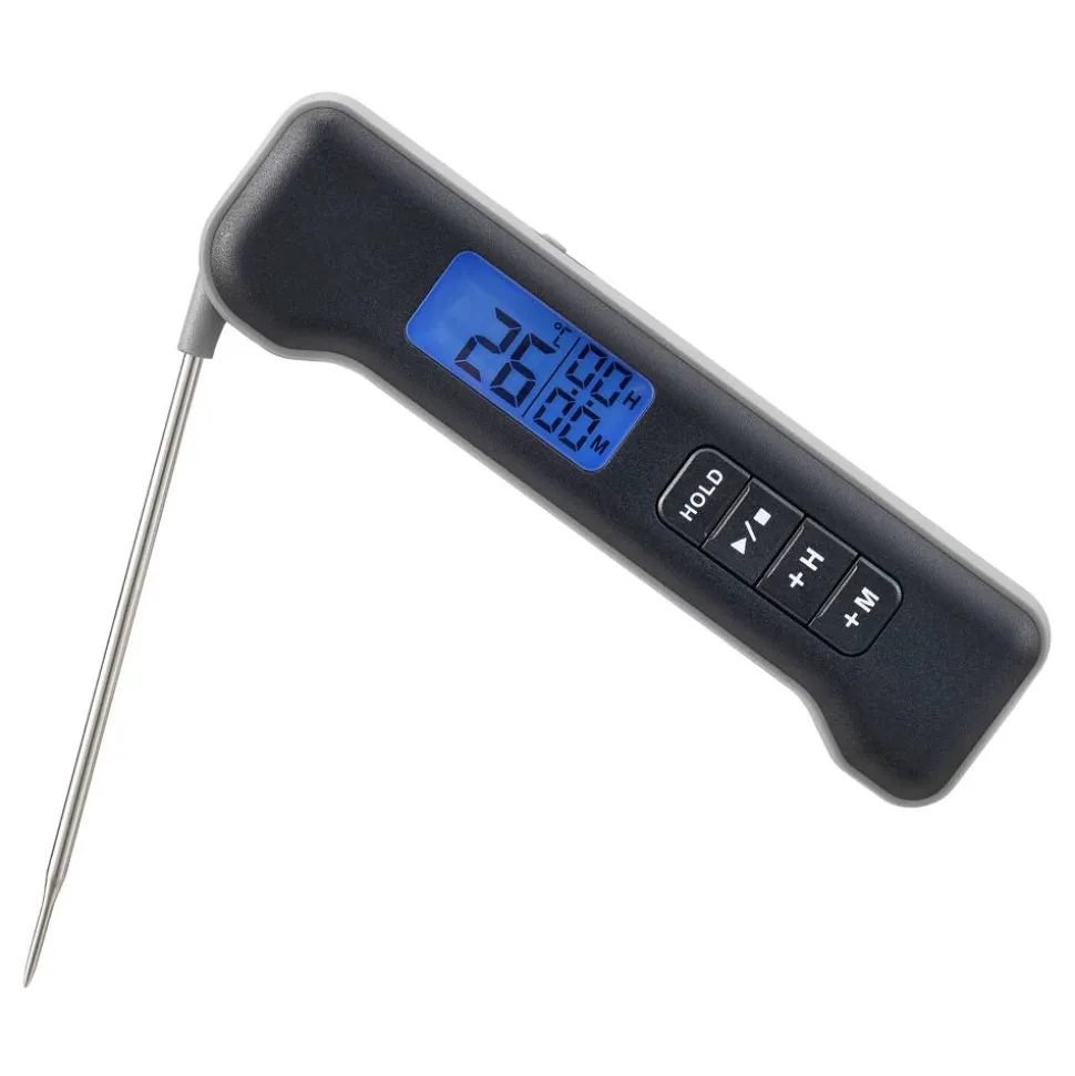 Grillthermometer klappbar mit LCD-Display