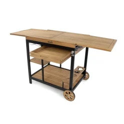 Grillwagen 'Jack' Akazienfarben/schwarz 92 x 82 x 64 cm