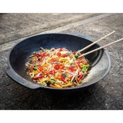 Grill-Wok 'Switch Grid' 38,5 x 35 x 10 cm Gusseisen schwarz