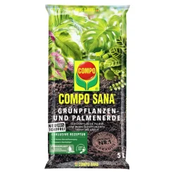 Grünpflanzen- und Palmenerde 'Compo Sana' torffrei 5 l