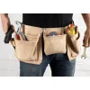 Gürteltasche Tischlerschürze Leder 11 Taschen braun
