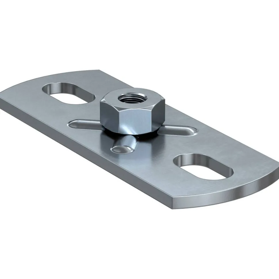 Grundplatte 'GPL M8' Stahl 80 x 30 mm