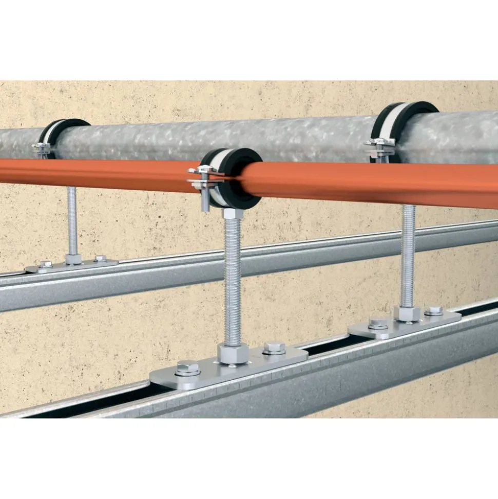 Grundplatte 'GPL M8' Stahl 80 x 30 mm
