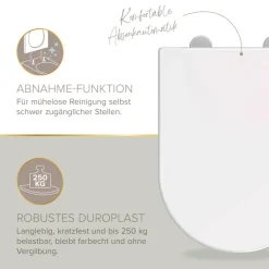 Gästebad-Set 'Perfect Fit' weiß/schwarz 8-teilig