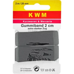 Gummiband 0,2 x 200 cm schwarz
