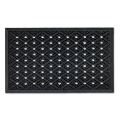 Gummimatte 'Dynamic' schwarz 45 x 75 cm