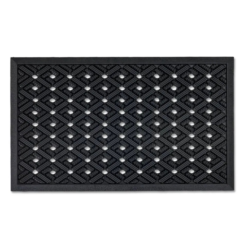 Gummimatte 'Dynamic' schwarz 45 x 75 cm