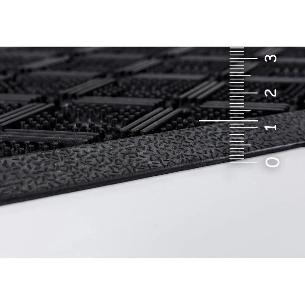 Gummimatte 'Dynamic' schwarz 45 x 75 cm