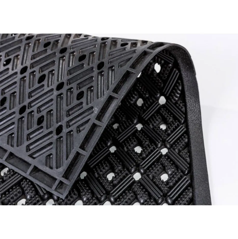 Gummimatte 'Dynamic' schwarz 45 x 75 cm