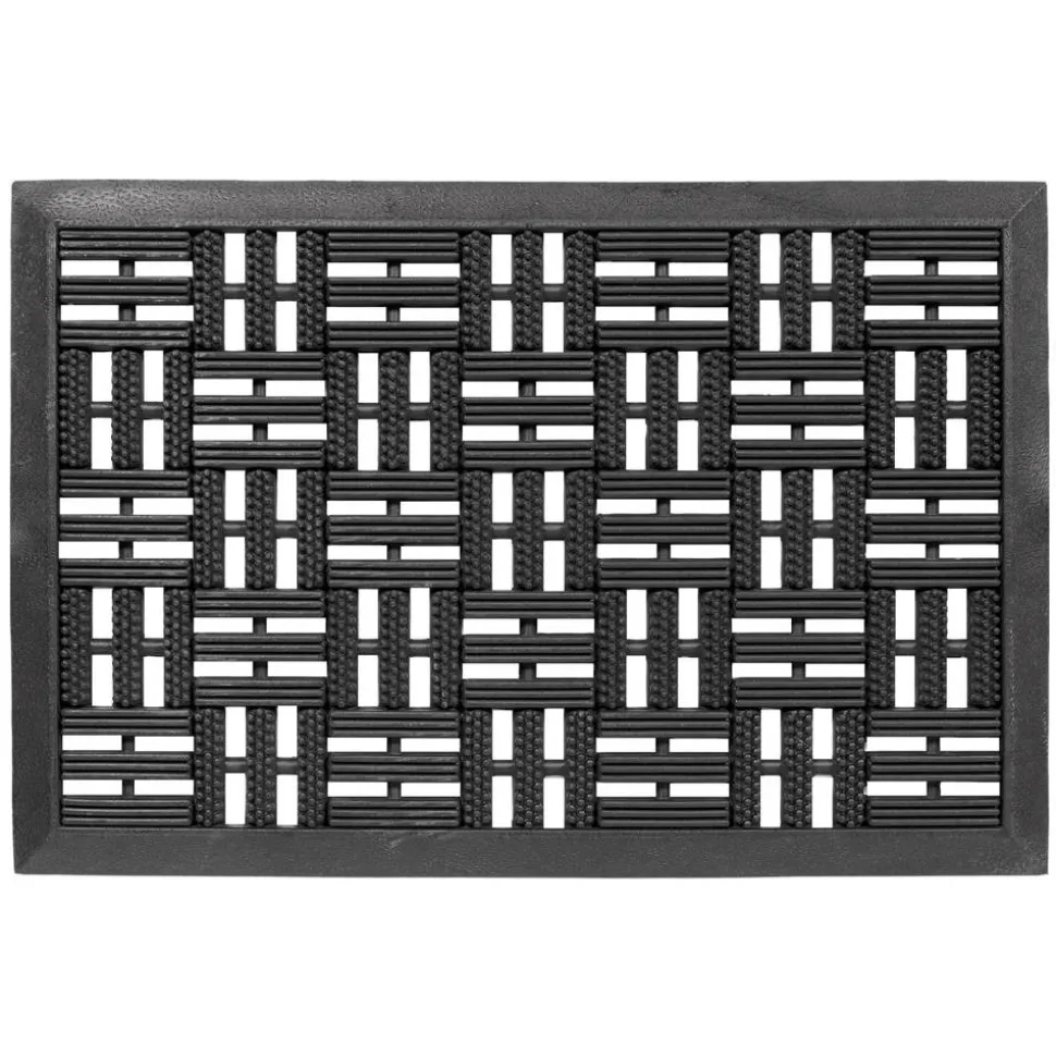 Gummimatte 'Dynamic' schwarz 45 x 75 cm