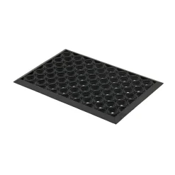 Gummimatte 'Dynamic' 40 x 60 cm Kreise schwarz