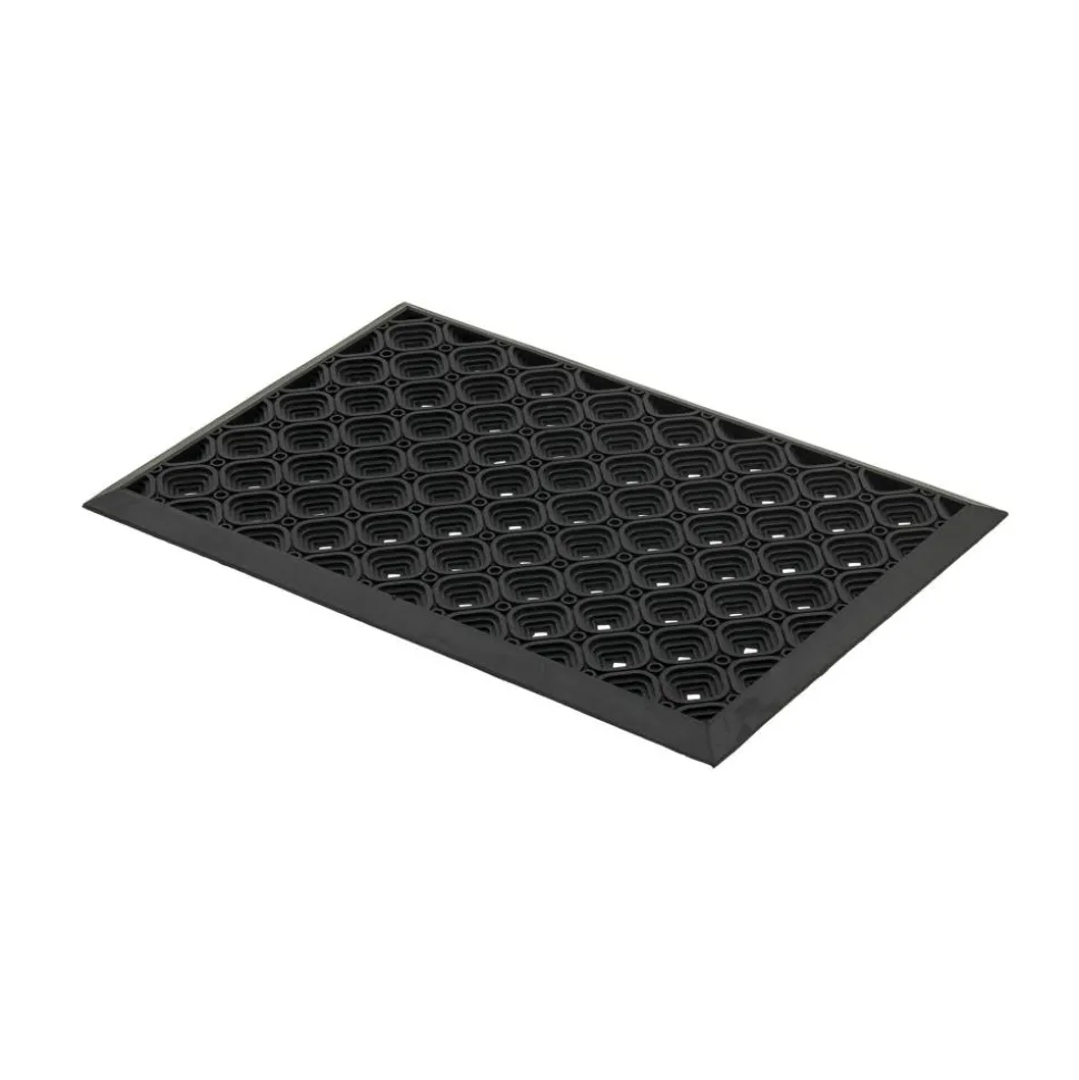 Gummimatte 'Dynamic' 40 x 60 cm Kreise schwarz