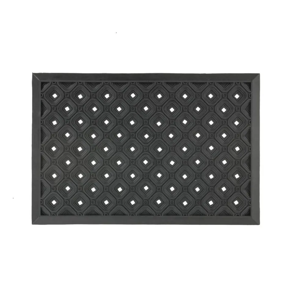 Gummimatte 'Dynamic' 40 x 60 cm Kreise schwarz