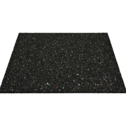 Gummimatte schwarz 60 x 60 x 1 cm