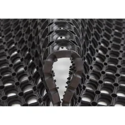 Gummiringmatte schwarz 80 x 120 cm