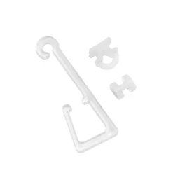 Haken für Stoffösen transparent 10 Stück