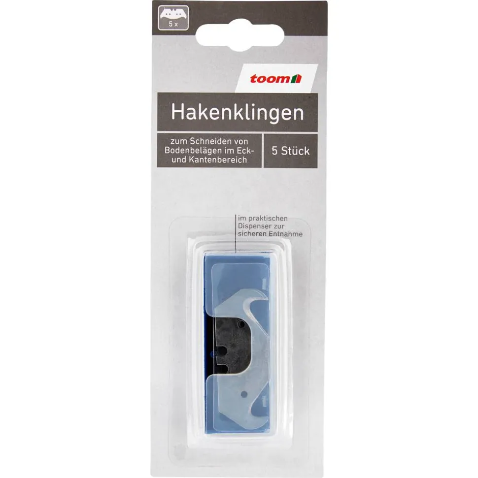 Hakenklingen Stahl 5 Stück