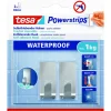 Haken 'Powerstrips Waterproof Small Zoom' Metall selbstklebend
