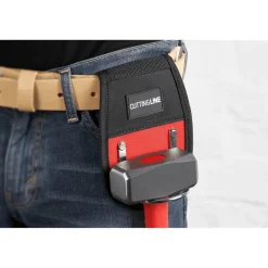 Hammerhalter Nylon Gürtelclip rot/schwarz