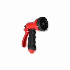 Handbrausen-Set mit 7 Funktionen rot/schwarz 1/2