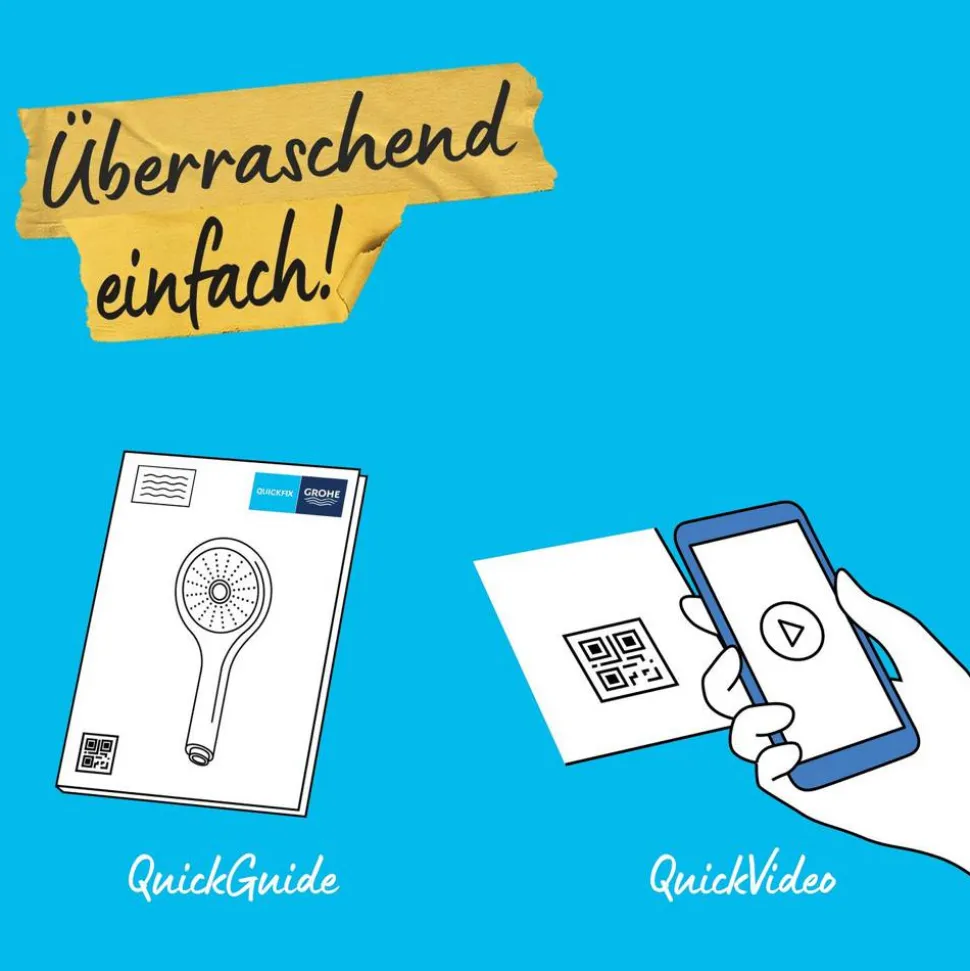 Handbrause 'Vitalio Start 110' chromfarben 2 Strahlarten