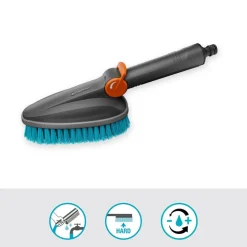 Handbürste 'Cleansystem M hard' mit Schlauchanschluss 30,8 x 13 x 8,3