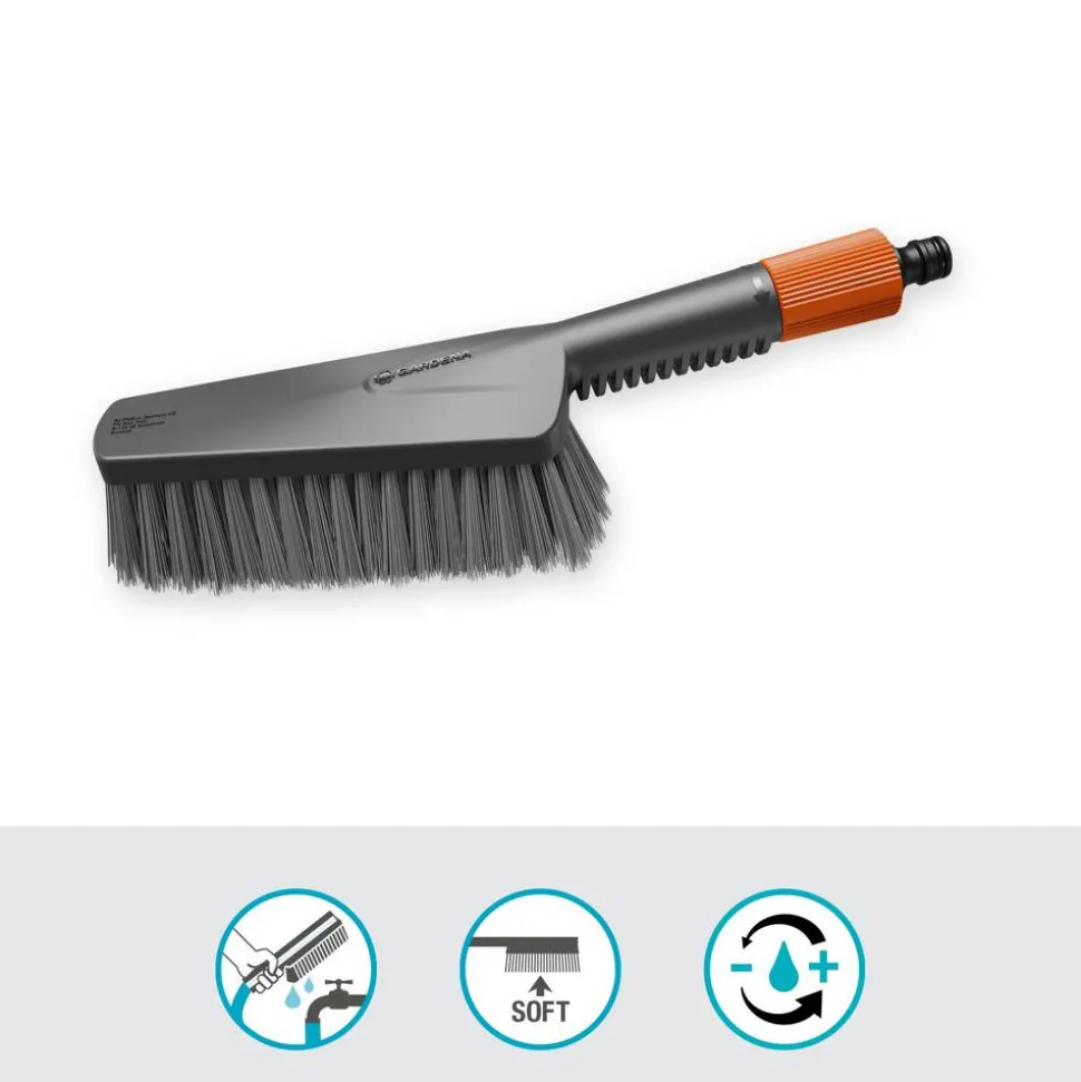 Handbürste 'Cleansystem M soft' mit Schlauchanschluss 32 x 10,8 x 8,4 cm
