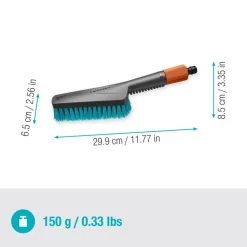 Handbürste 'Cleansystem S hard' mit Schlauchanschluss 29,9 x 8,5 x 6,5 cm