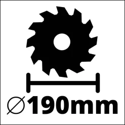 Handkreissäge 'TE-CS 190/1' 1500 W, Ø 190 mm