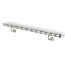 Handlauf Edelstahl gebürstet, 100 cm, Ø 42 mm
