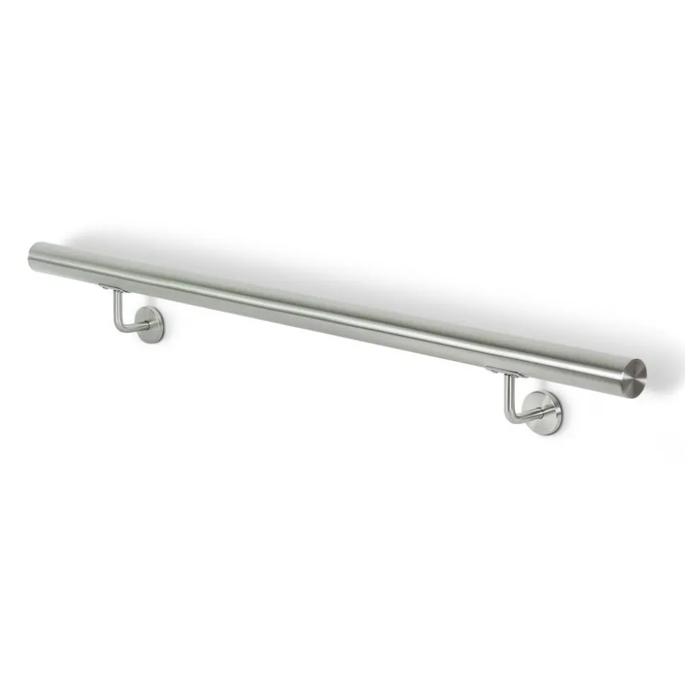 Handlauf Edelstahl gebürstet, 100 cm, Ø 42 mm