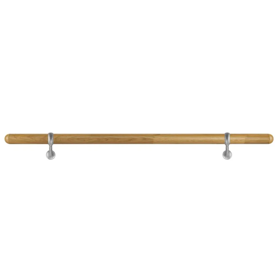 Handlaufset 'H22' Eiche versiegelt Ø 42 x 1500 mm