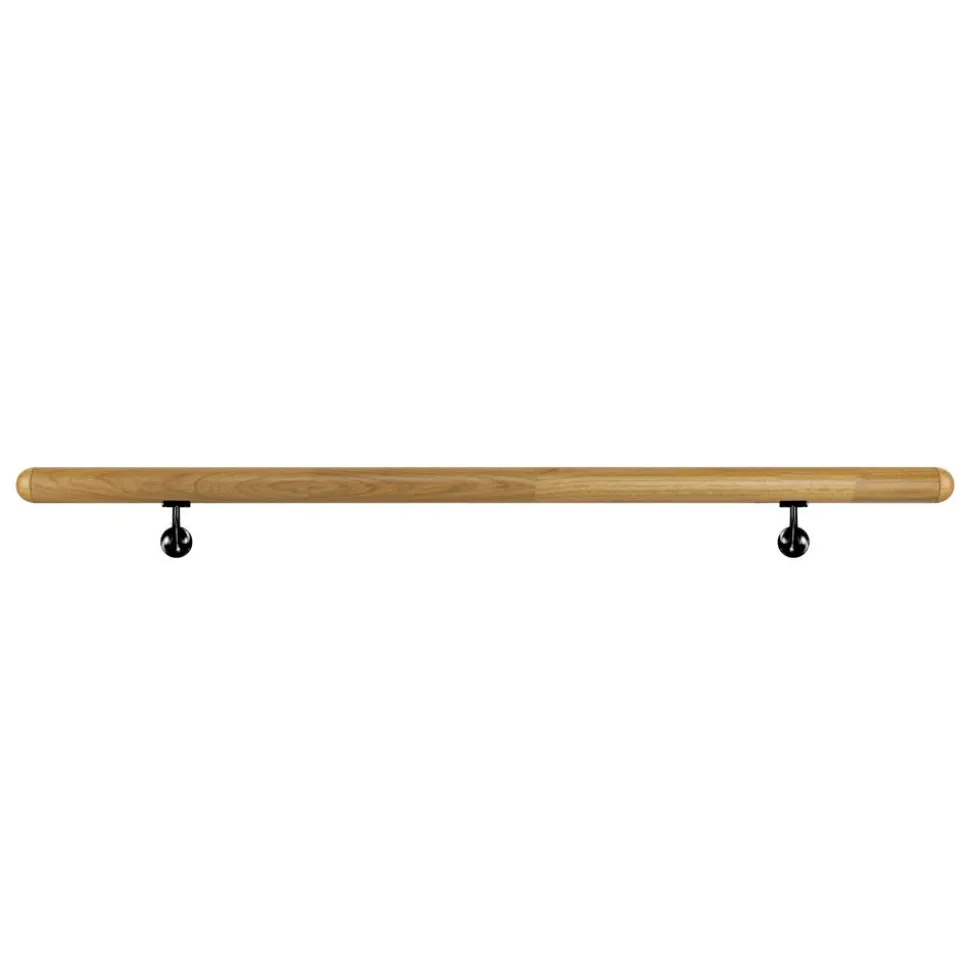 Handlaufset 'H28' Eiche versiegelt Ø 42 x 1500 mm