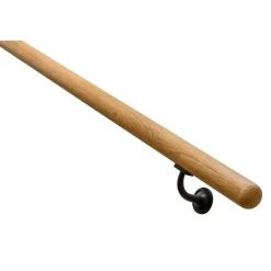 Handlaufset 'H28' Eiche versiegelt Ø 42 x 1500 mm
