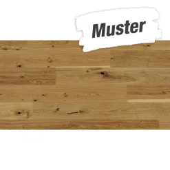 Handmuster zum Parkett 'Basic 11-5' Eiche Rustikal matt lackiert braun 11,5 mm