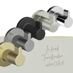 Handtuchhaken 'Juna' Ø 35 mm gold 2er-Set