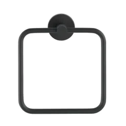 Handtuchring 'Bosio Black' matt, Edelstahl rostfrei