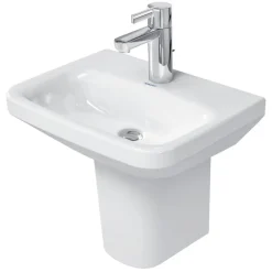 Handwaschbecken eckig 'Durstyle' weiß 45 x 15,5 x 33,5 cm