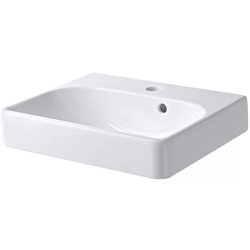 Handwaschbecken eckig 'Smyle Square' weiß 45 x 16 x 36 cm