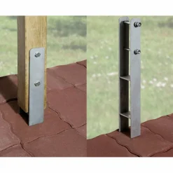 H-Anker für Carports, 12 x 12 cm, 10 Stück