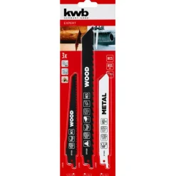 HCS-Bimetall-Säbelsägeblatt-Set 229 mm 3-teilig
