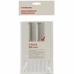 Heizungsrohrverkleidung weiß 20,5 cm 8 Stück