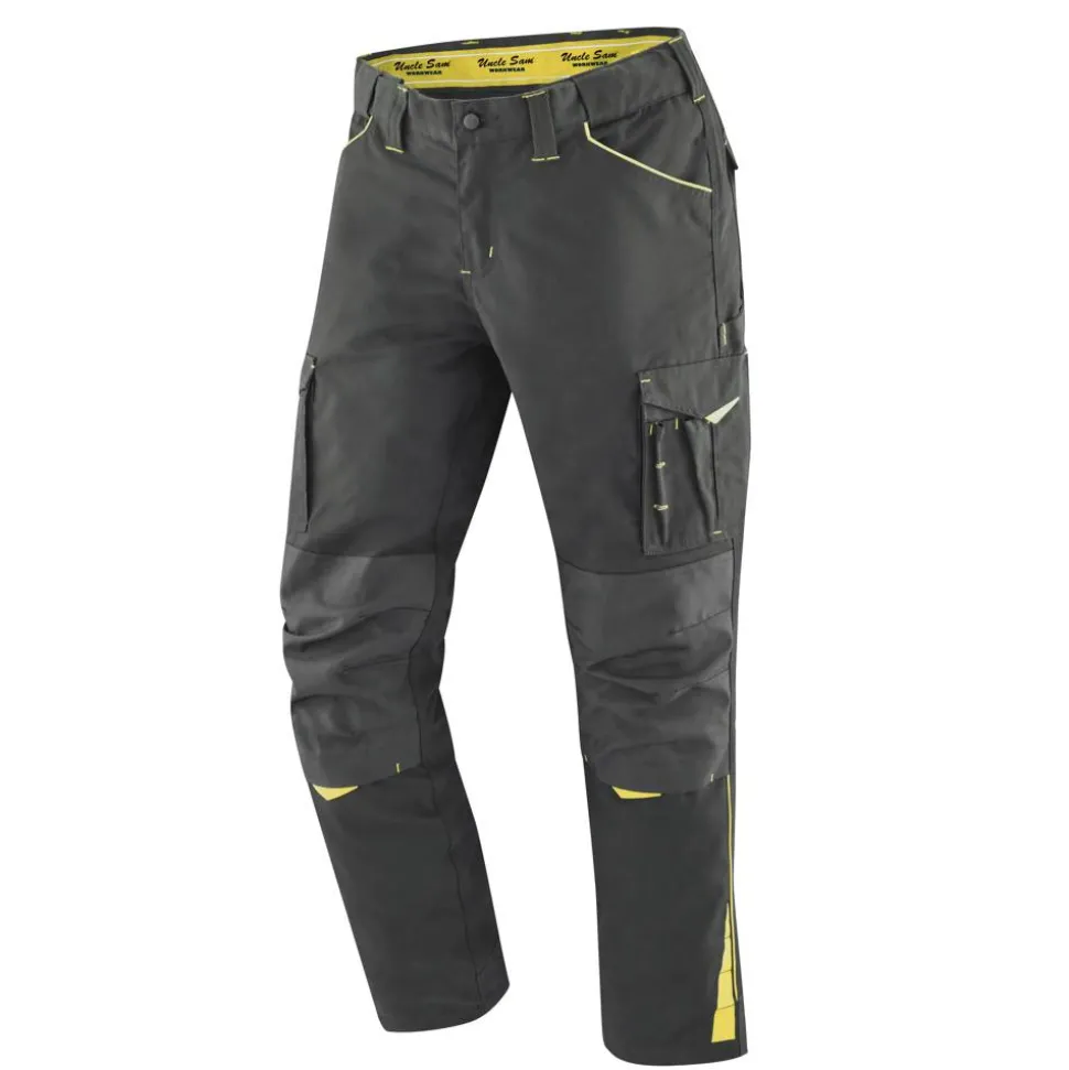 Herren-Arbeitshose schwarz/gelb Gr. 58