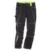 Herren-Arbeitshose schwarz/limettenfarben Gr. 54
