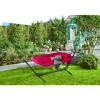 Hängematte 'Belisa' mit Gestell rot/anthrazit 305 x 105 x 104 cm