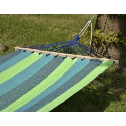 Hängematte 'Hawaii' grün, blau 100 x 280 cm
