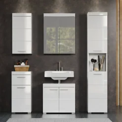 Hängeschrank 'Amanda' weiß glänzend 37 x 77 x 23 cm