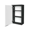 Hängeschrank 'Kara' anthrazit, weiß matt 40,5 x 70 x 22,5 cm links